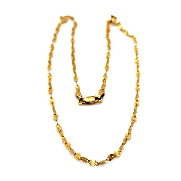 925 Gold Vermeil Choker Chain - Picture 2 of 3
